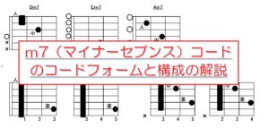 マイナーセブンスのコードフォームと構成解説【指板図有】